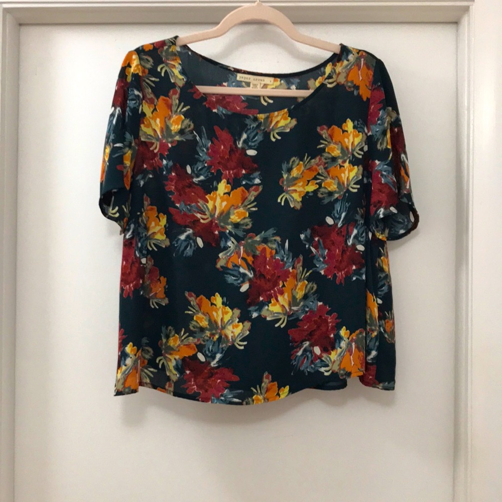 - Anthropologie Paper Crown size S flowy blouse.